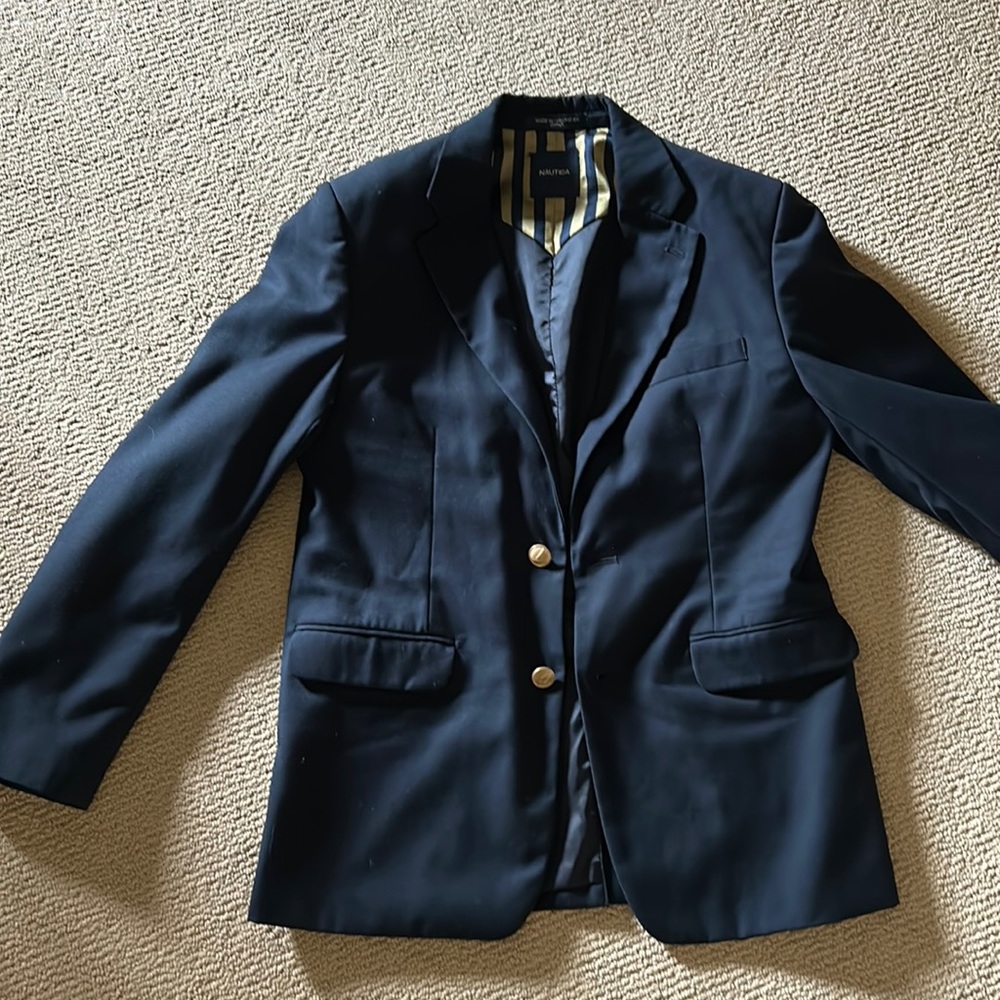 Boys Nautica navy blue blazer size 16 regular